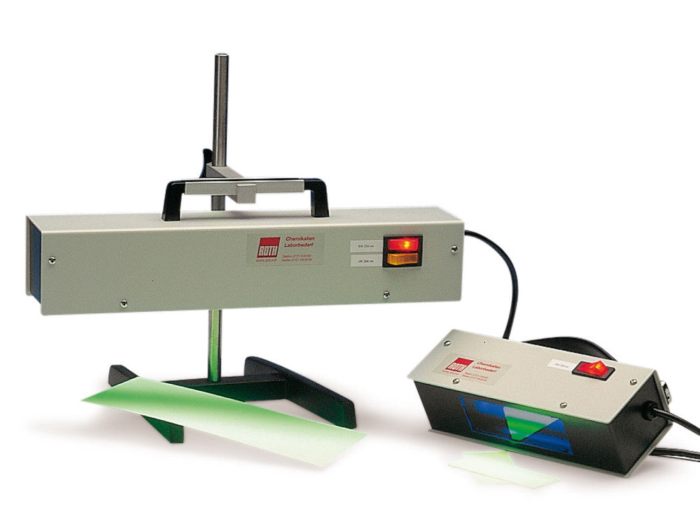 UV hand-held lamp, 2 x 4 W