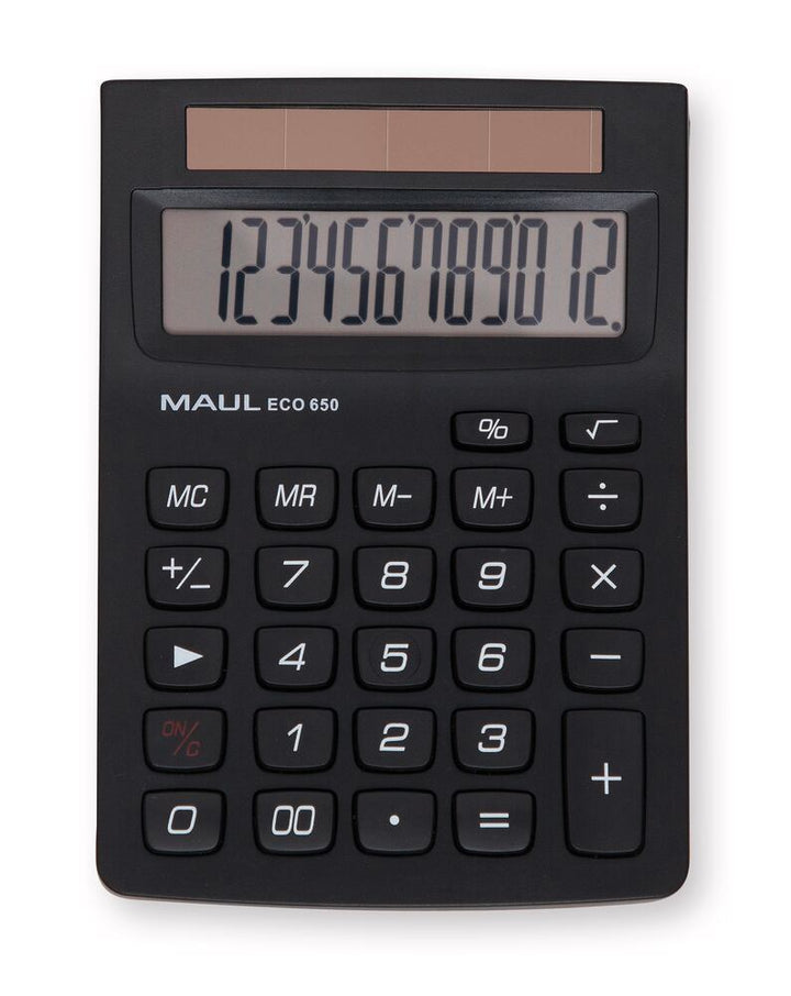 Solar-powered pocket calculator ECO 650