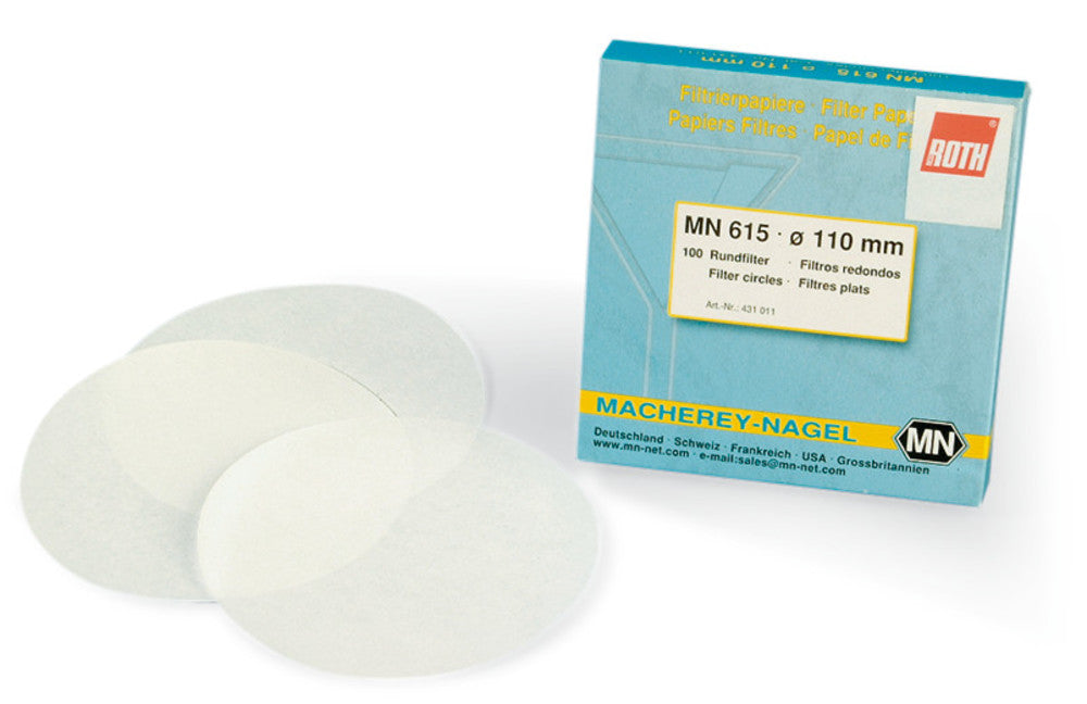 Filter paper circles, MN 615, Qualitative, Medium (22 s)