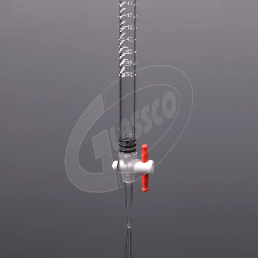 Burette, Acrylic (Polymethyl Methacrylate) with PTFE stopcock
