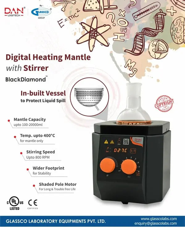 Digital Heating Mantle with Stirrer – BlackDiamond™